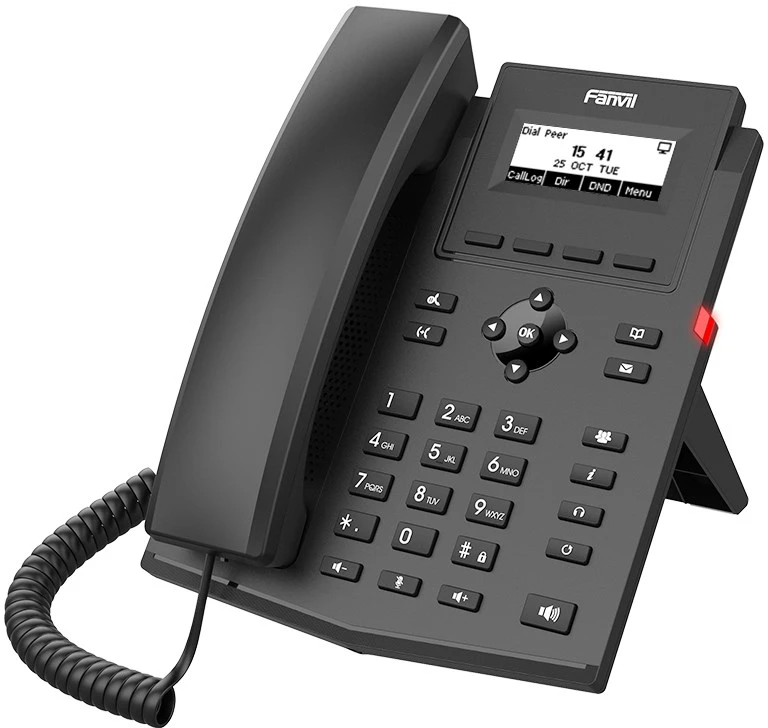 FNV Fanvil X301W IP telefonas Juoda 2 linijos LCD „Wi-Fi“
