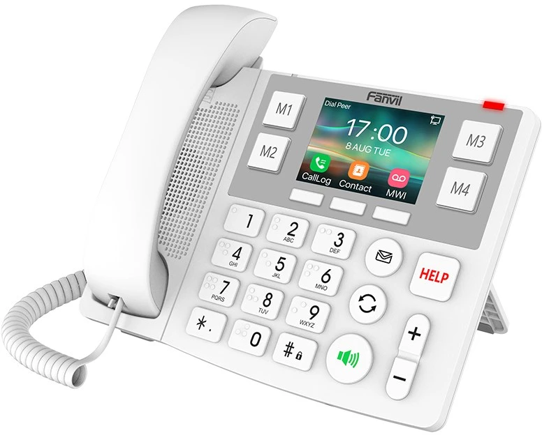 FNV Fanvil X305 IP telefonas Balta 2 linijos LCD „Wi-Fi“