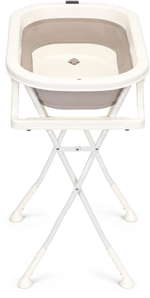 Foldable baby bathtub on stand with drain and LCD thermometer ECOTOYS