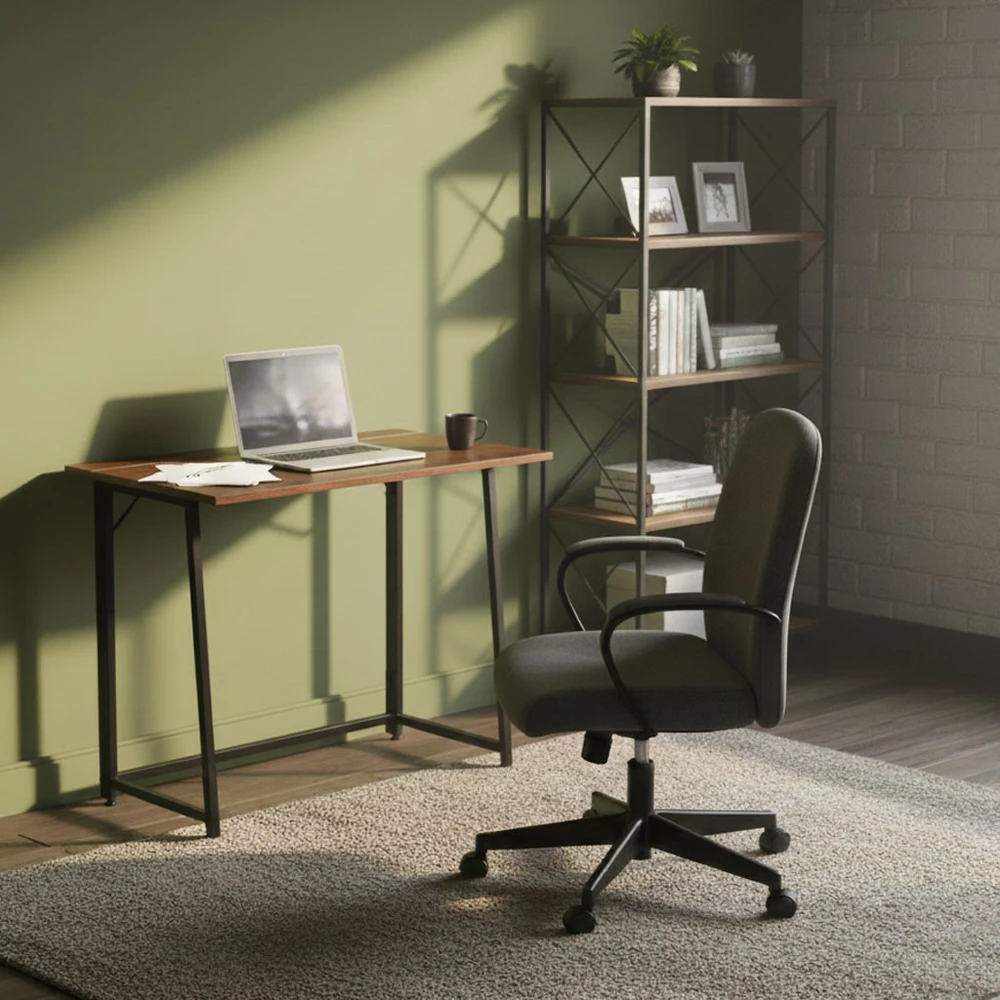 Foldable Computer Desk 80×45 cm Nešiojamas kompiuteris Table Loft Style ModernHome