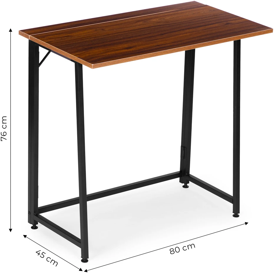 Foldable Computer Desk 80×45 cm Nešiojamas kompiuteris Table Loft Style ModernHome