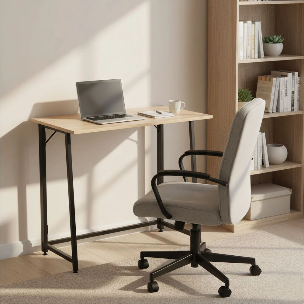 Foldable Computer Desk 80×45 cm Nešiojamas kompiuteris Table Loft Style ModernHome
