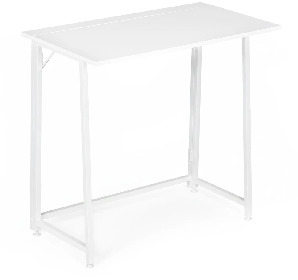 Foldable Computer Desk 80×45 cm Nešiojamas kompiuteris Table Baltas ModernHome