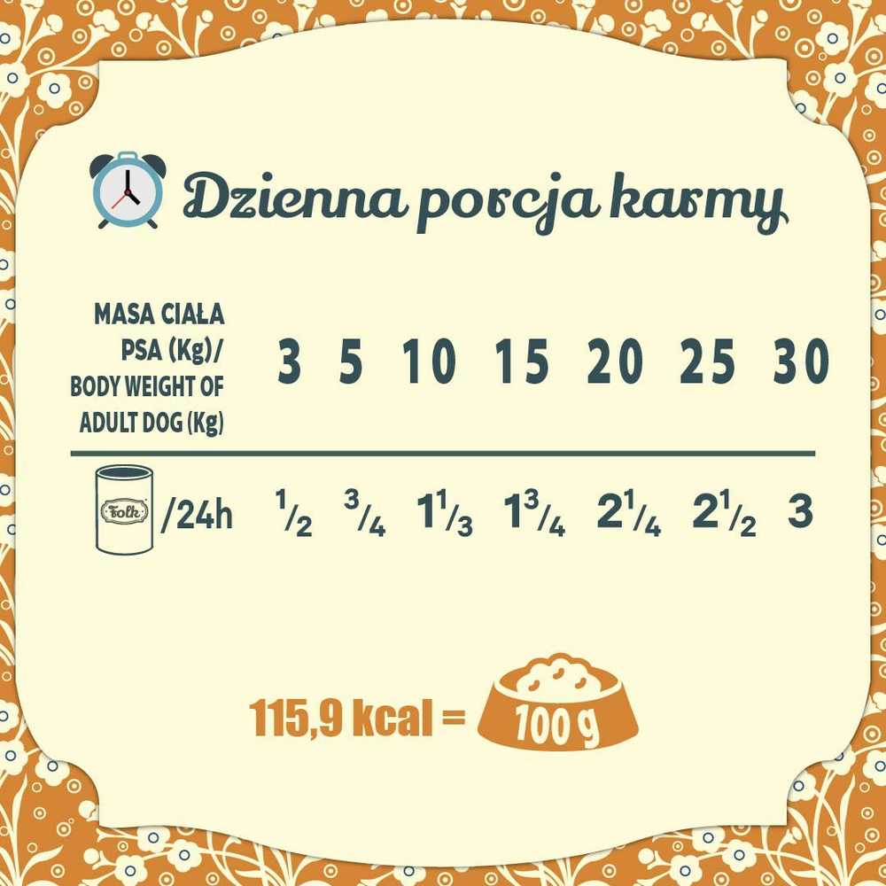 FOLK Traditional polish rabbit feast – drėgnas ėdalas šunims – 400g