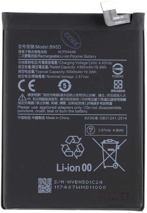 For_Xiaomi BN5D Xiaomi Baterija 5000mAh (OEM)