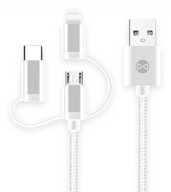 Forever 3in1 micro-USB+8PIN+type-C laidas
