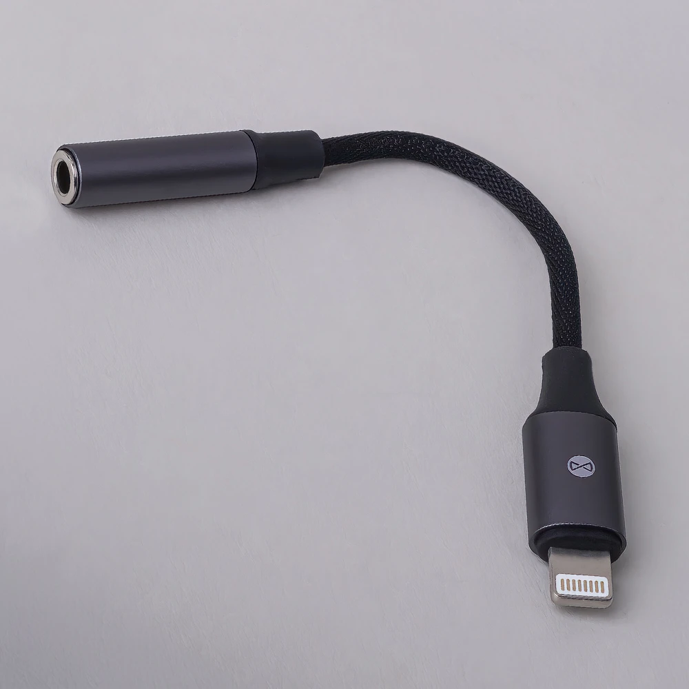 Forever garso adapteris AJL-01 jack 3,5 mm – Lightning juodas