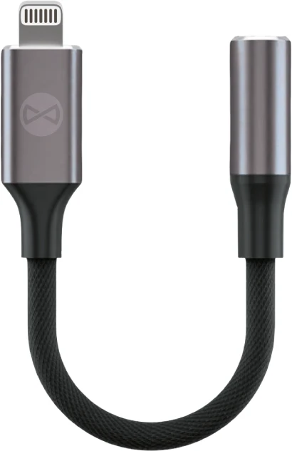 Forever garso adapteris AJL-01 jack 3,5 mm – Lightning juodas