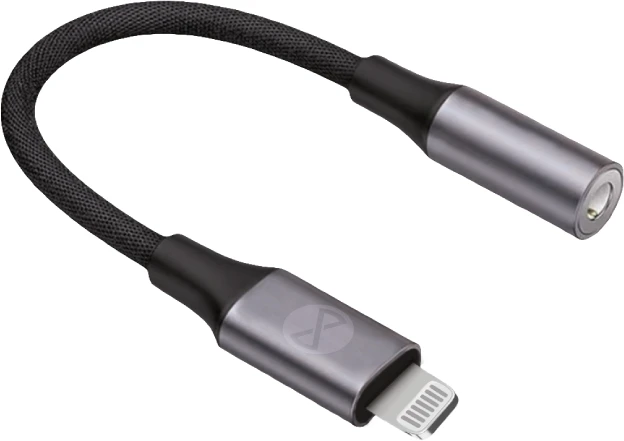 Forever garso adapteris AJL-01 jack 3,5 mm – Lightning juodas