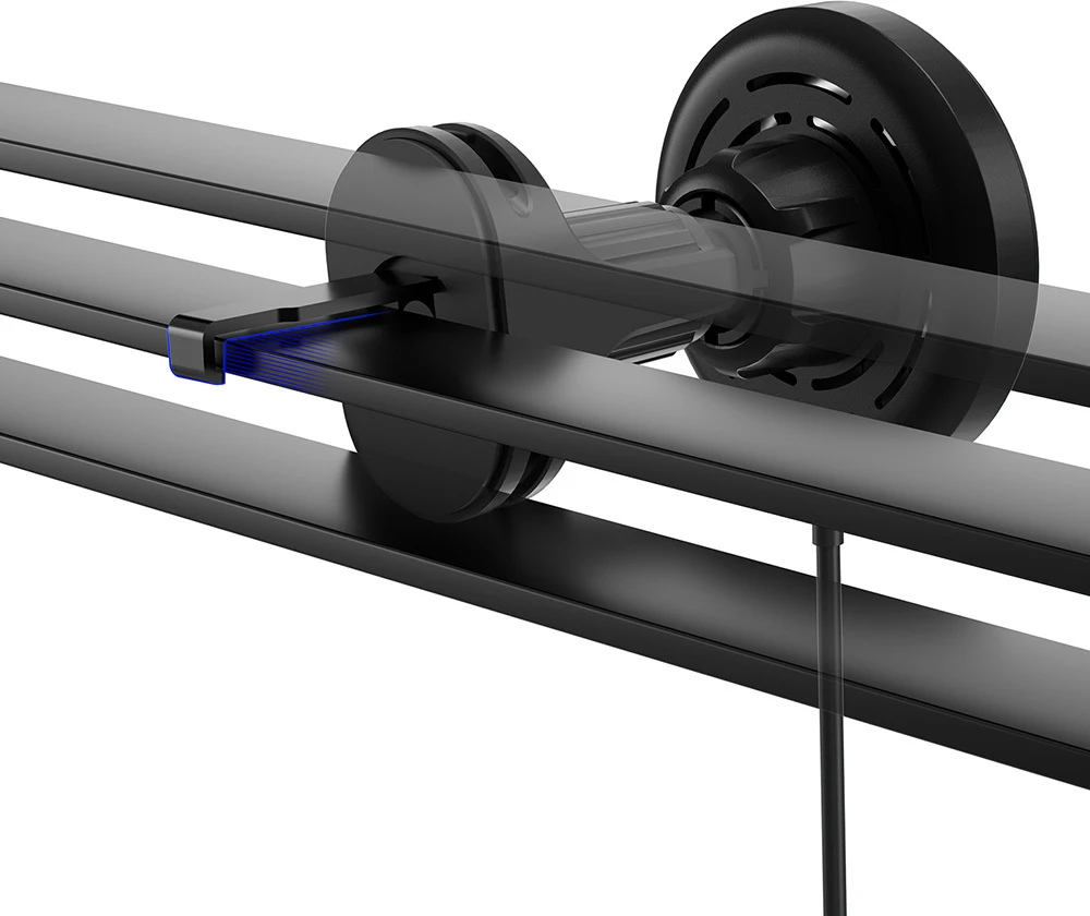 Forever automobilinis laikiklis ventiliacijos grotelėms MACH-300 magnetinis su belaidžiu įkrovimu juodas Qi2 15W