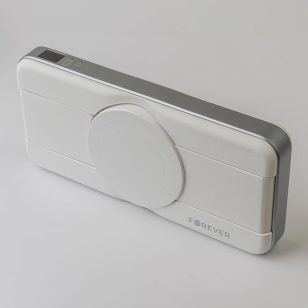 Forever belaidė išorinė baterija MATB-300 10000 mAh magnetinė 3in1 balta
