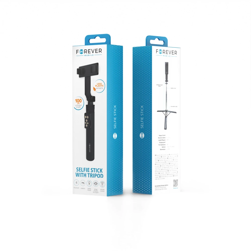 Forever Bluetooth asmenukių lazda trikojis SST-100 juodas