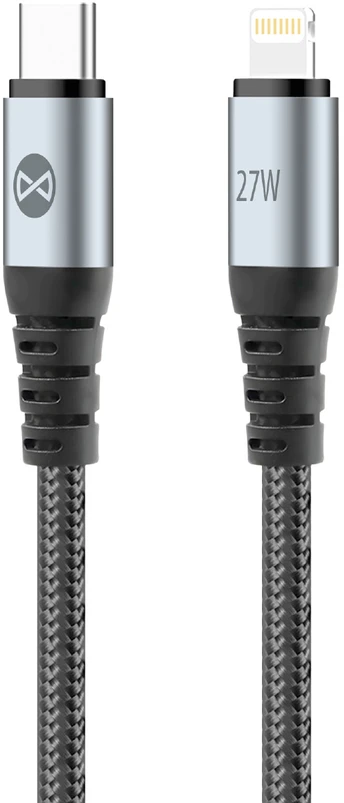 Forever Braix laidas USB-C – Lightning 1,0 m 27W juodas