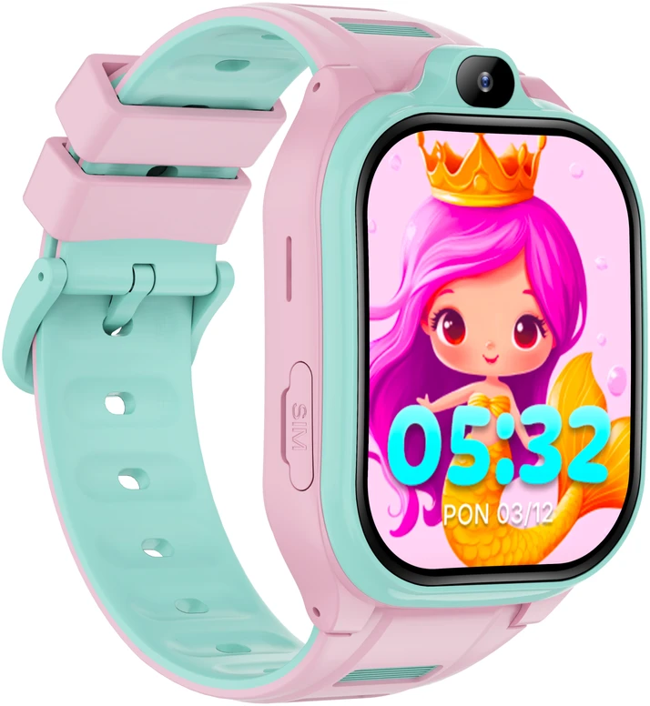 Išmanusis laikrodis vaikams Forever Išmanusis laikrodis GPS WiFi 4G Kids Boost KW-530 rožinis