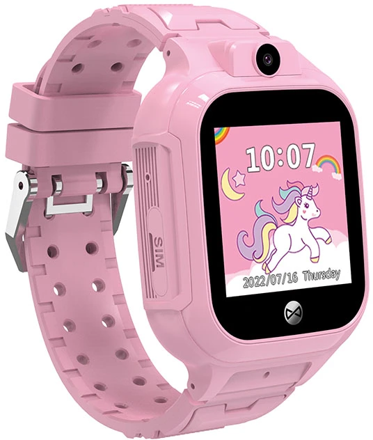 Forever išmanusis laikrodis GPS WiFi Kids See Me! 3 KW-320 rožinis