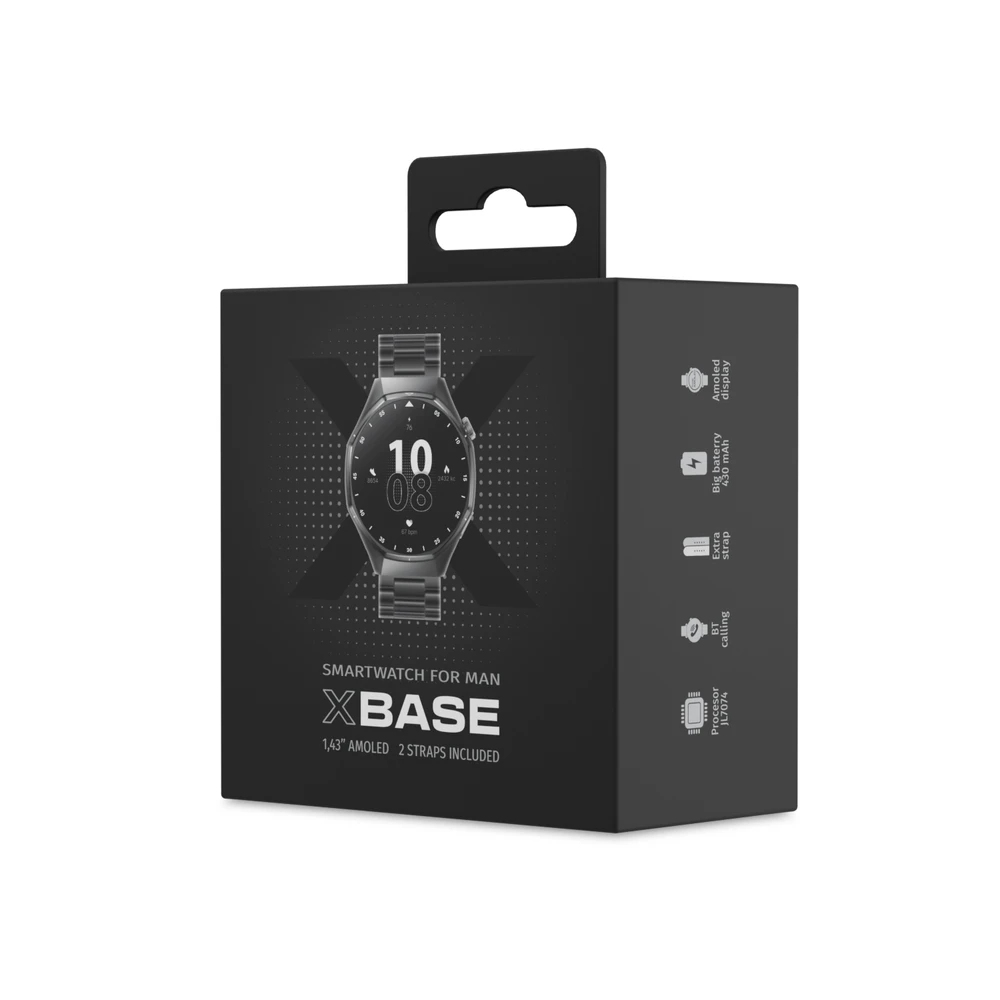 Forever išmanusis laikrodis xBase SW-720 juodas