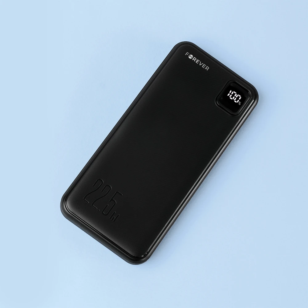 Forever išorinė baterija TB-300M PD QC 22,5W 10000 mAh juoda