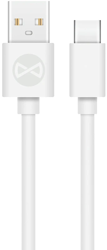 Forever laidas USB – USB-C 1,0 m 2A baltas