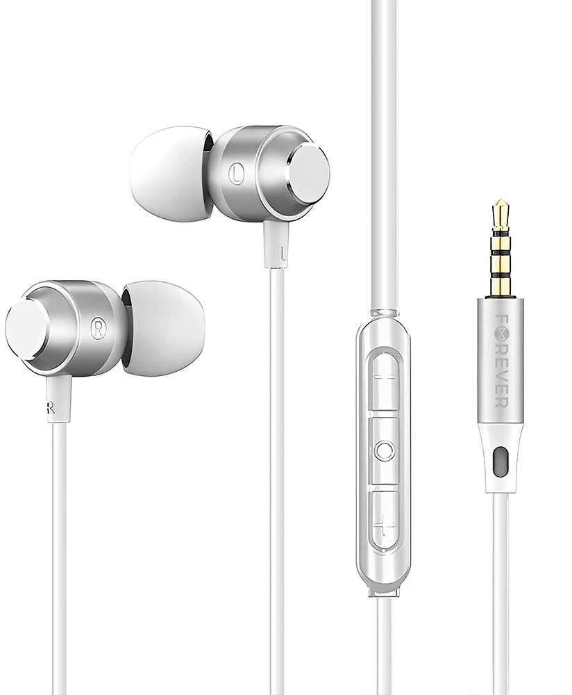 Forever laidinės ausinės EP-01 jack 3,5mm baltos