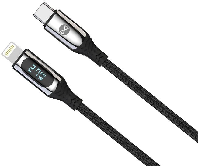 Forever LCD laidas USB-C – Lightning 1,0 m 27W juodas