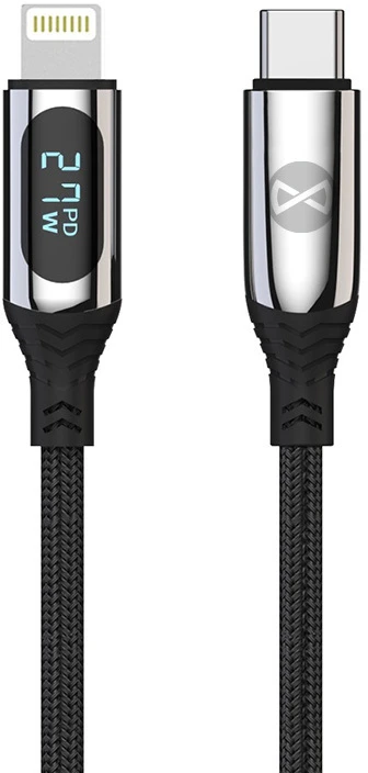 Forever LCD laidas USB-C – Lightning 1,0 m 27W juodas