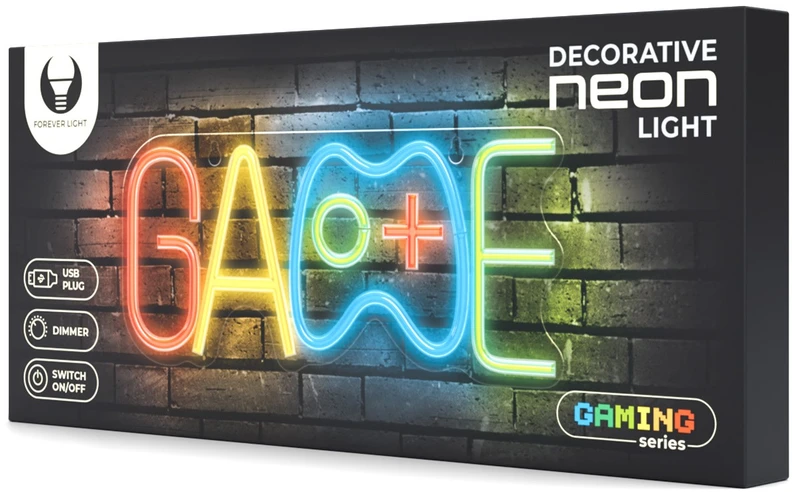 „Forever Light Neon PLEXI LED GAME“ daugiaspalvis FPNE40