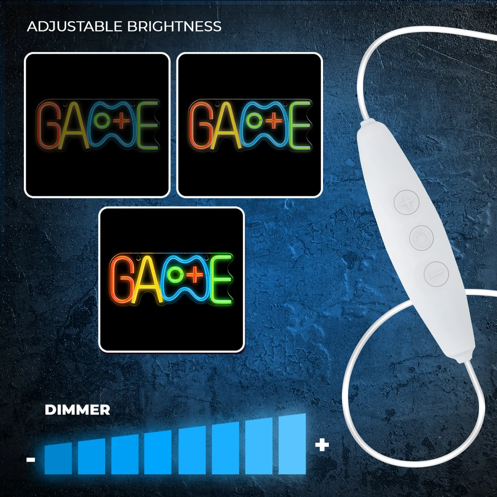 „Forever Light Neon PLEXI LED GAME“ daugiaspalvis FPNE40