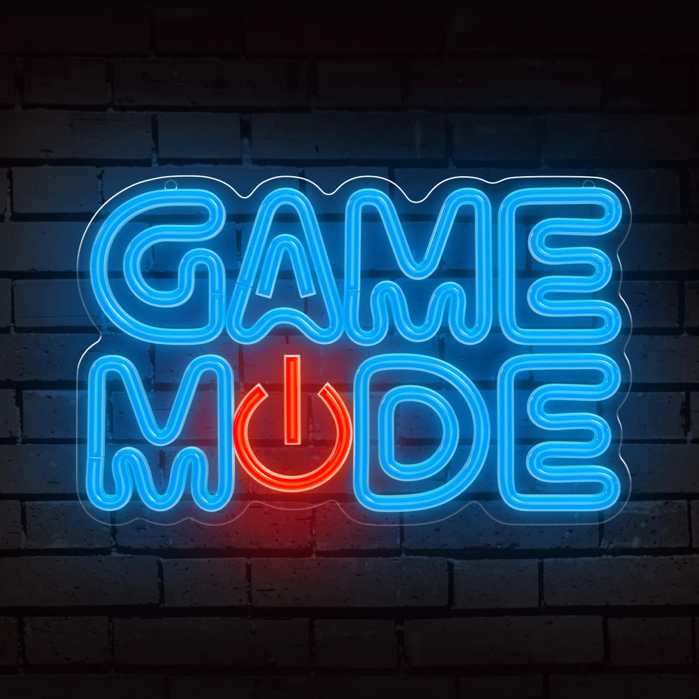 Forever Light Neon PLEXI LED GAME MODE mėlynas raudonas FPNE38