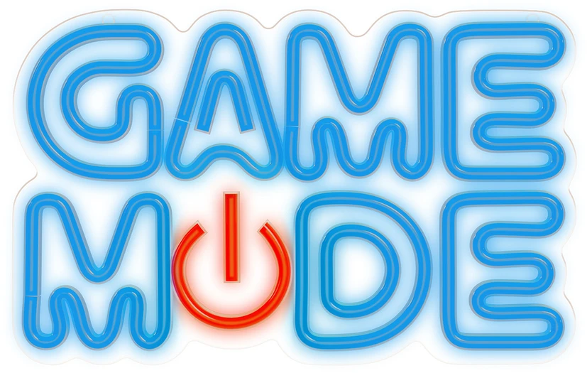 Forever Light Neon PLEXI LED GAME MODE mėlynas raudonas FPNE38