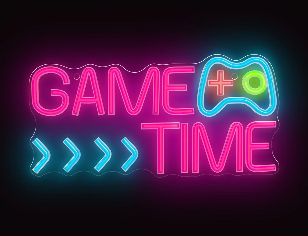 „Forever Light Neon PLEXI“ LED ŽAIDIMO TIME daugiaspalvis FPNE34