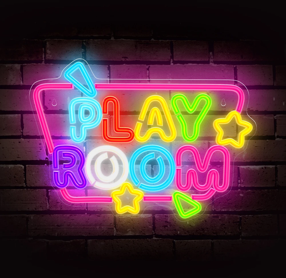 „Forever Light Neon PLEXI“ LED žaidimų kambarys, daugiaspalvis FPNE39