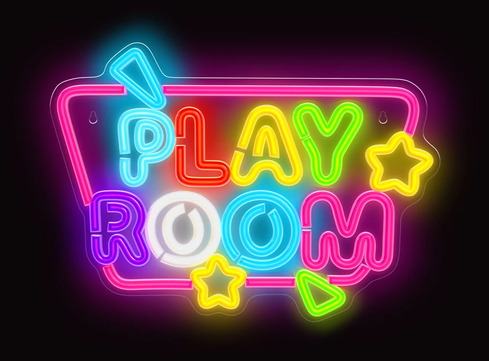 „Forever Light Neon PLEXI“ LED žaidimų kambarys, daugiaspalvis FPNE39