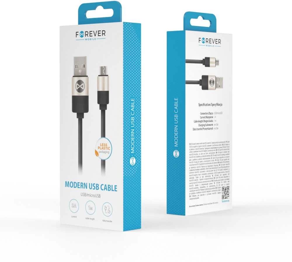 Forever Laidas "Modern" micro-USB, 1m 2A