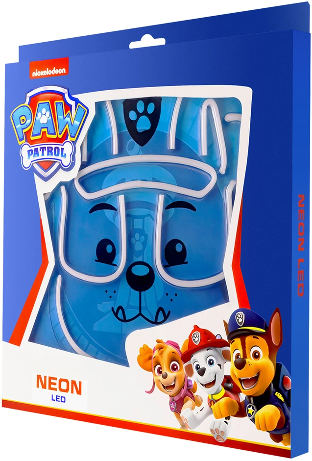 Plastrol Psi Patrol Neoninis LED šviestuvas su stovu Paw Patrol – Rubble OW-120446