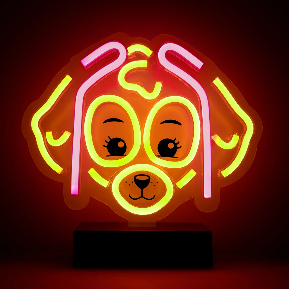 Spin Master Psi Patrol Neoninė LED lemputė su stovu Paw Patrol – Skye OW-120546