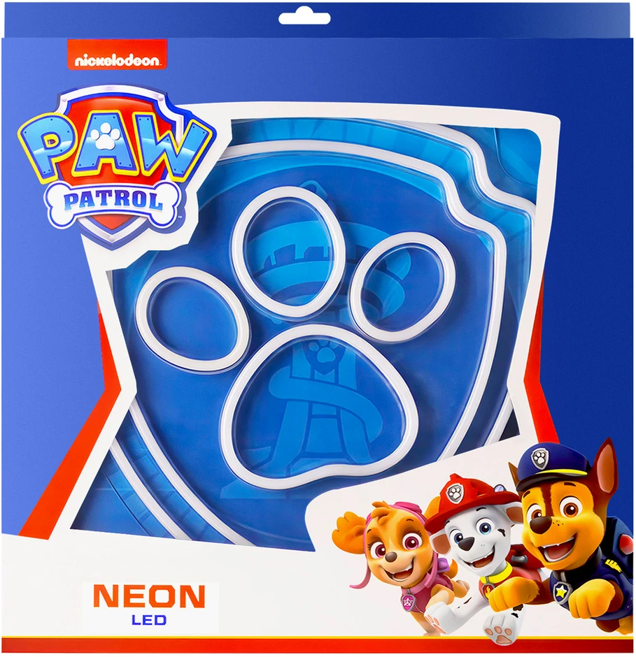 Spin Master Psi Patrol Neoninė LED lempa su stovu Paw Patrol – Paw OW-120246