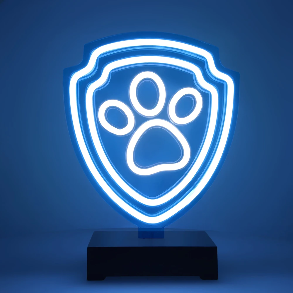Spin Master Psi Patrol Neoninė LED lempa su stovu Paw Patrol – Paw OW-120246