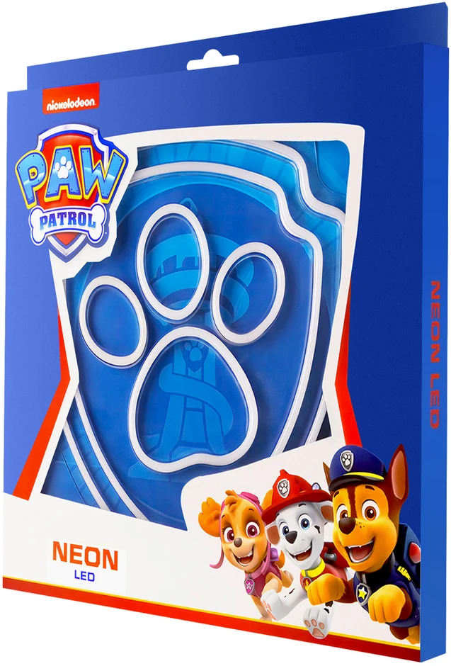 Spin Master Psi Patrol Neoninė LED lempa su stovu Paw Patrol – Paw OW-120246