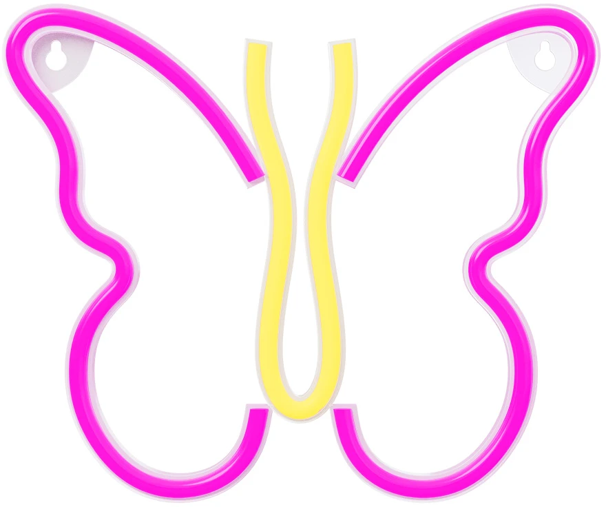 TelForceone Neoninis LED šviestuvas BUTTERFLY rožinis NNE03 Neolia