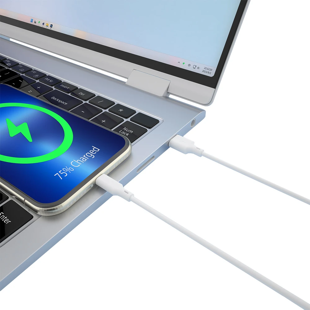 Forever recycling USB-A – Lightning laidas 1,5m 2,4A HDKR12-AL-00 baltas
