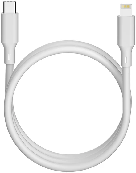 „Forever Recycling“ USB-C – „Lightning“ laidas 1,5m 3A KR12-CL-00 baltas