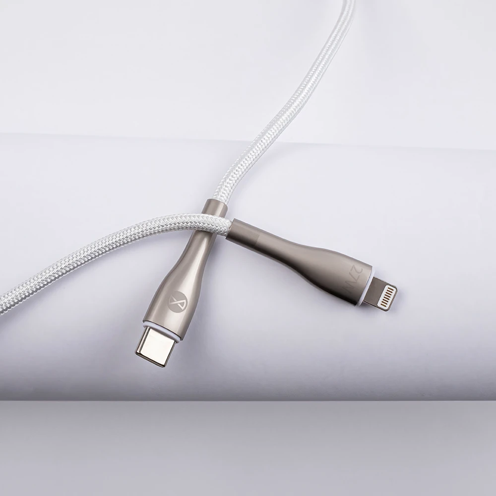 Baseus Forever Sleek laidas USB-C – Lightning 1,0 m 27W baltas