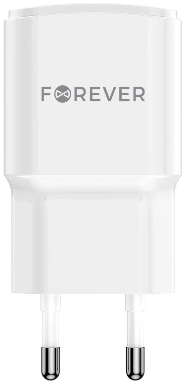 Forever TC-01-20AC PD QC įkroviklis 1x USB-C 1x USB 20W baltas
