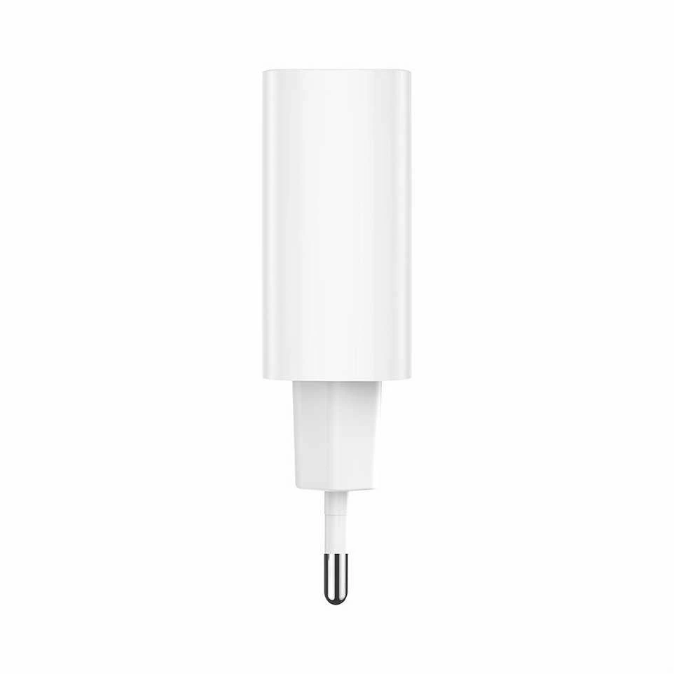 Forever TC-07-30AC PD QC įkroviklis 1x USB-C 1x USB 30W baltas + USB-C – USB-C laidas 60W