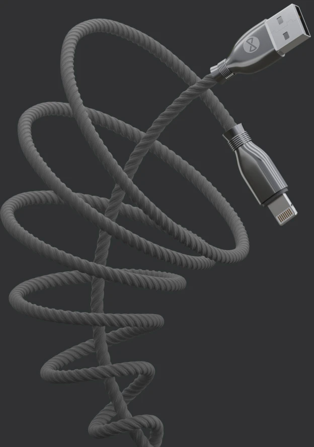 Forever Tornado USB – Lightning laidas 1,0 m 3A juodas