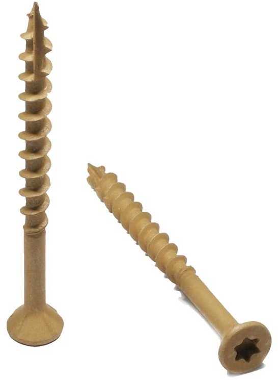 Grąžtas Forte Tools Forte_Tools Terasų medsraigčiai 4,2 x 65 mm, ruspert, rudi, 200 vnt.