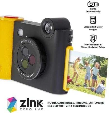 Kodak SMILE+ Momentinis fotoaparatas, 2x3'', Juoda