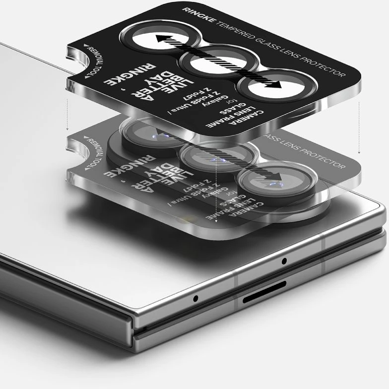 FOTOAPARATO APSAUGA RINGKE CAMERA FRAME 2-PACK Samsung Galaxy Z FOLD 7 / 8 ULTRA Juodas