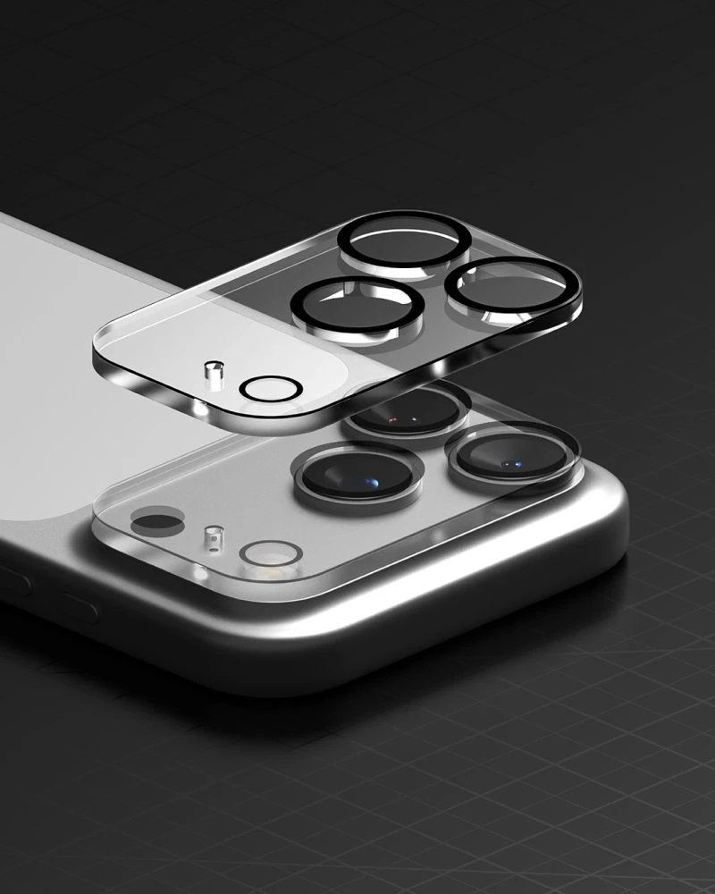 Ringke Camera Full Cover 2 vnt. Tempered Glass for iPhone 18 Pro Max - Juodas