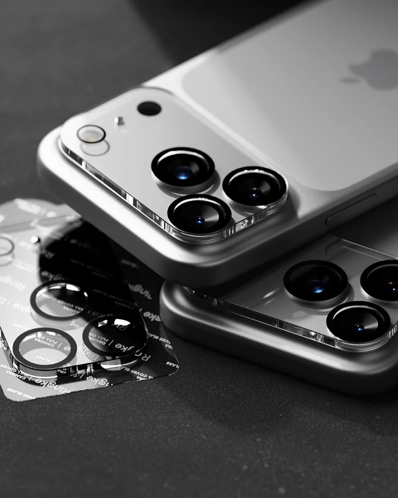 Ringke Camera Full Cover 2 vnt. Tempered Glass for iPhone 18 Pro - Juodas